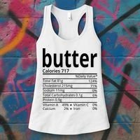 Butter Nutritional Facts Thanksgiving Matching Family Costume Women's Tank Top thumb 3
