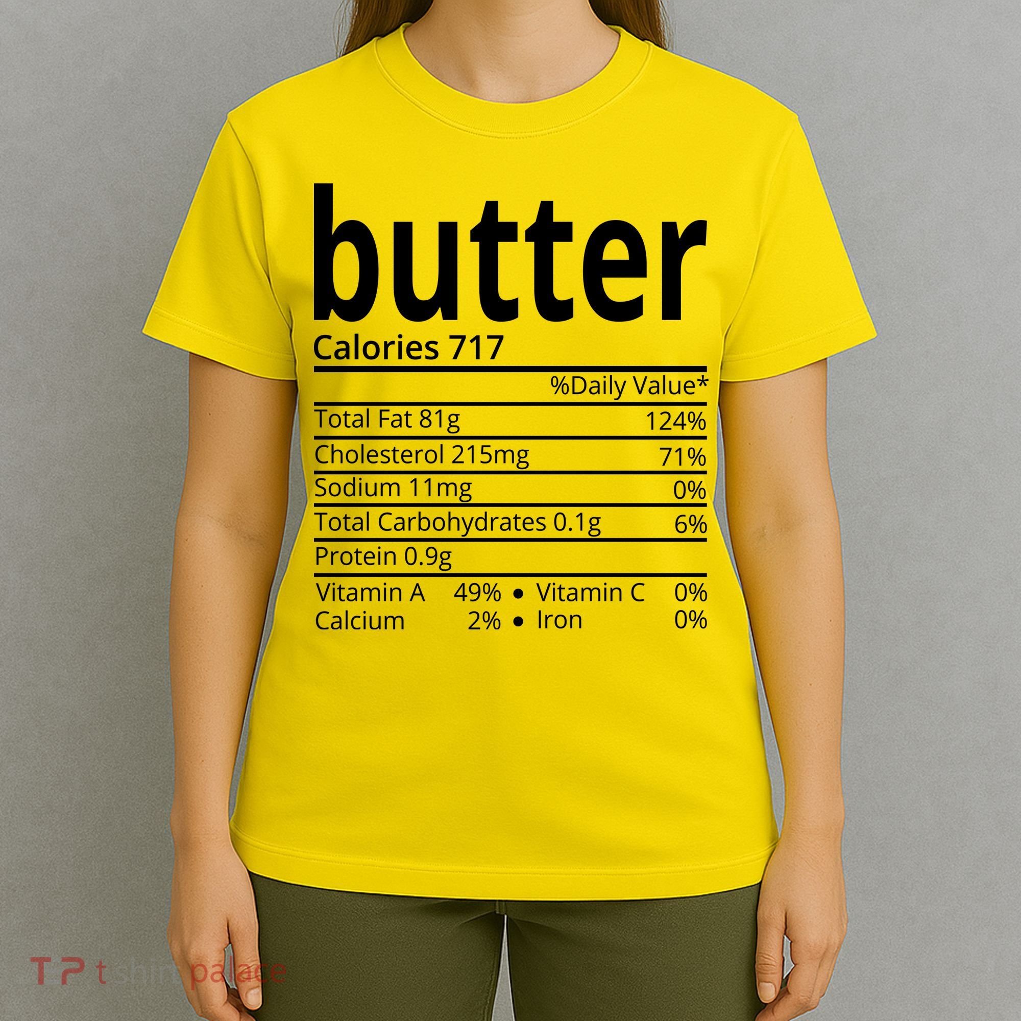 Butter Nutritional Facts Thanksgiving Matching Family Costume T-Shirt