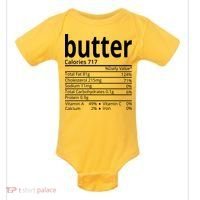 Butter Nutritional Facts Thanksgiving Matching Family Costume Baby Bodysuit thumb 0