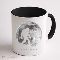Bigfoot Night Full Moon I Believe Sasquatch Coffee Mug thumb 1