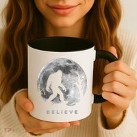 Bigfoot Night Full Moon I Believe Sasquatch Coffee Mug thumb 3