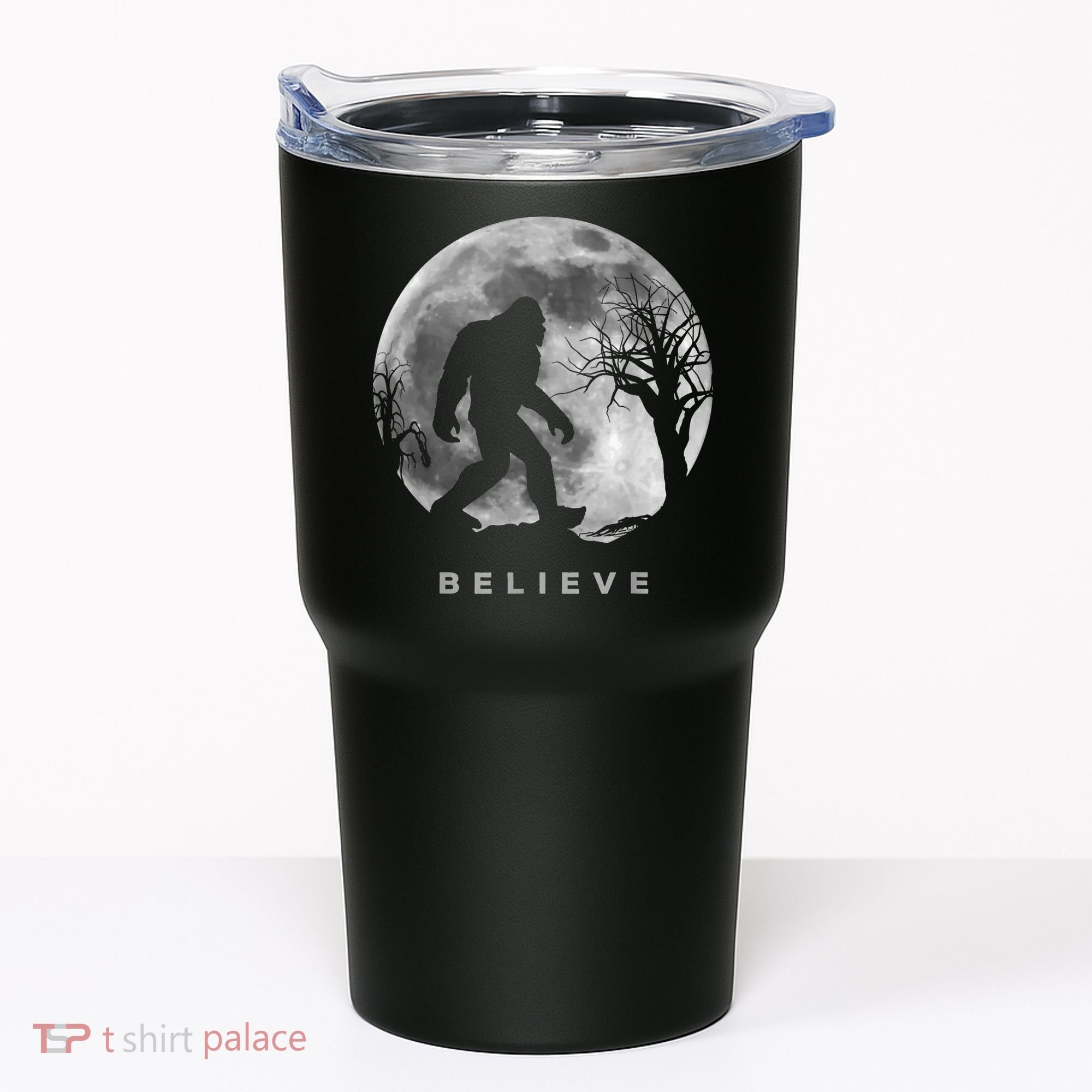 Bigfoot Night Full Moon I Believe Sasquatch Tumbler
