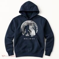 Bigfoot Night Full Moon I Believe Sasquatch Hoodie thumb 0