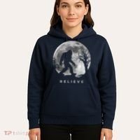 Bigfoot Night Full Moon I Believe Sasquatch Hoodie thumb 5