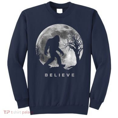 Bigfoot Night Full Moon I Believe Sasquatch Sweatshirt