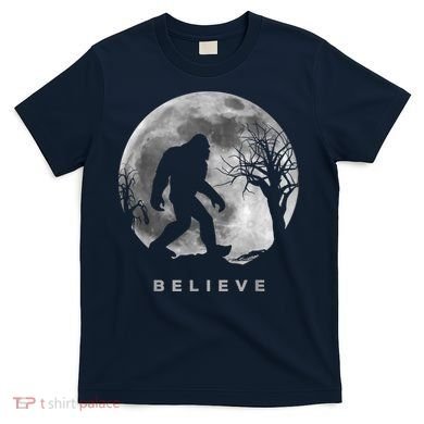 Bigfoot Night Full Moon I Believe Sasquatch T-Shirt