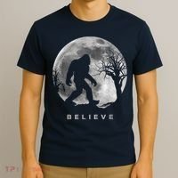 Bigfoot Night Full Moon I Believe Sasquatch T-Shirt thumb 3