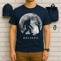 Bigfoot Night Full Moon I Believe Sasquatch T-Shirt thumb 6