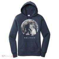 Bigfoot Night Full Moon I Believe Sasquatch Women's Hoodie thumb 0