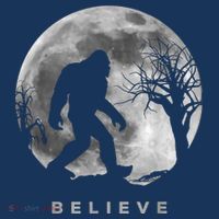 Bigfoot Night Full Moon I Believe Sasquatch Mousepad thumb 1