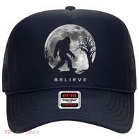 Bigfoot Night Full Moon I Believe Sasquatch Hat thumb 0