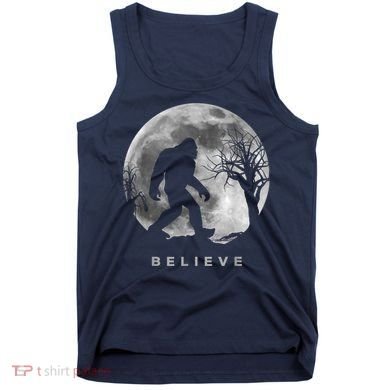 Bigfoot Night Full Moon I Believe Sasquatch Tank Top