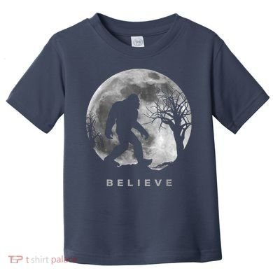 Bigfoot Night Full Moon I Believe Sasquatch Toddler T-Shirt