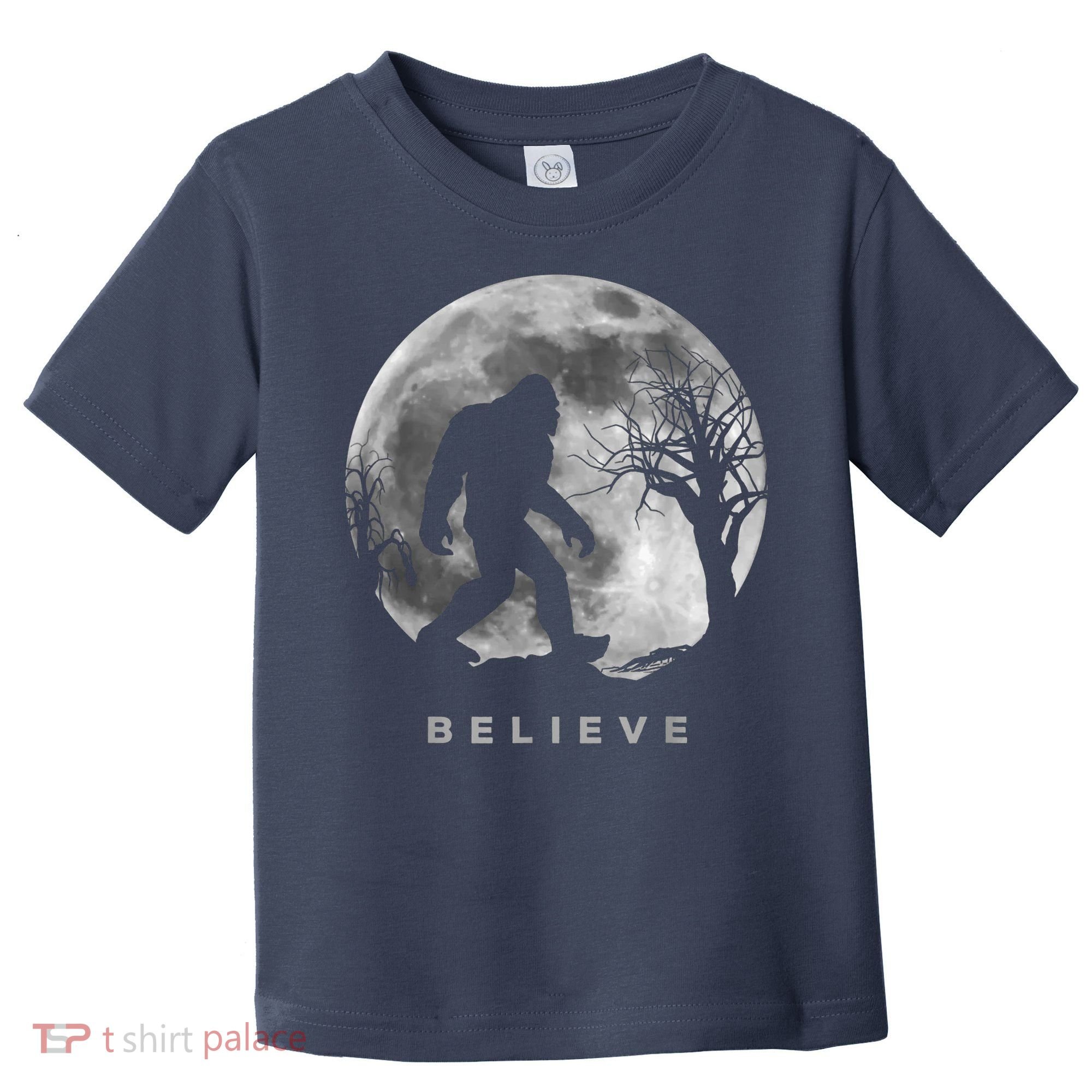 Bigfoot Night Full Moon I Believe Sasquatch Toddler T-Shirt