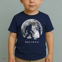 Bigfoot Night Full Moon I Believe Sasquatch Toddler T-Shirt thumb 2