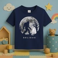Bigfoot Night Full Moon I Believe Sasquatch Toddler T-Shirt thumb 3