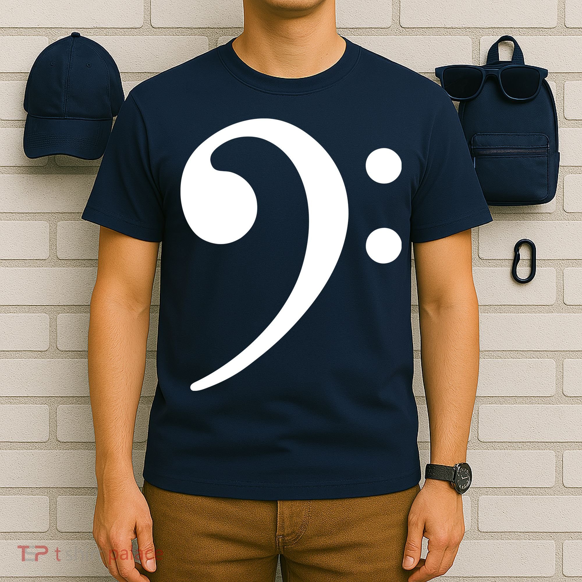 Bass Note F Key Bass Player Music Bass Clef T-Shirt