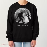Bigfoot Night Full Moon I Believe Sasquatch Women's Sweatshirt thumb 0
