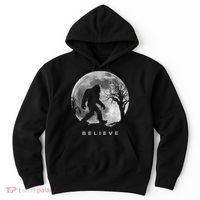Bigfoot Night Full Moon I Believe Sasquatch Hoodie thumb 0