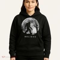 Bigfoot Night Full Moon I Believe Sasquatch Hoodie thumb 5