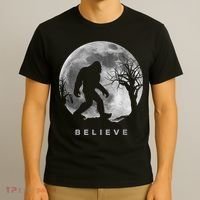 Bigfoot Night Full Moon I Believe Sasquatch T-Shirt thumb 3