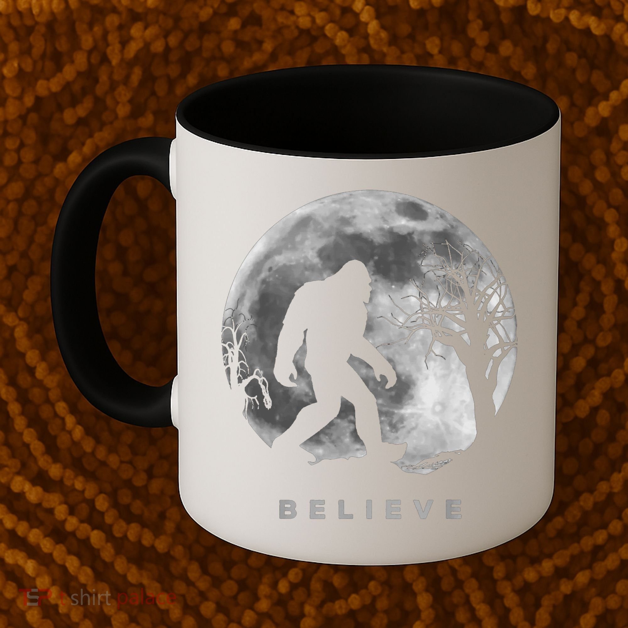 Bigfoot Night Full Moon I Believe Sasquatch Coffee Mug
