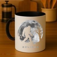 Bigfoot Night Full Moon I Believe Sasquatch Coffee Mug thumb 4