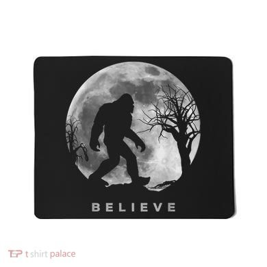 Bigfoot Night Full Moon I Believe Sasquatch Mousepad