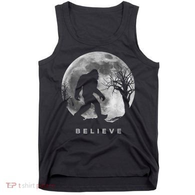 Bigfoot Night Full Moon I Believe Sasquatch Tank Top