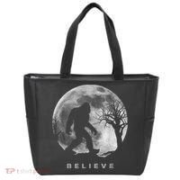 Bigfoot Night Full Moon I Believe Sasquatch Tote Bag thumb 0