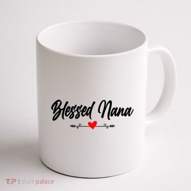 Blessed Nana Grandparents Day Funny Gift Coffee Mug back