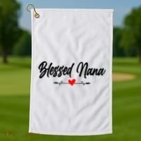 Blessed Nana Grandparents Day Funny Gift Golf Towel thumb 1