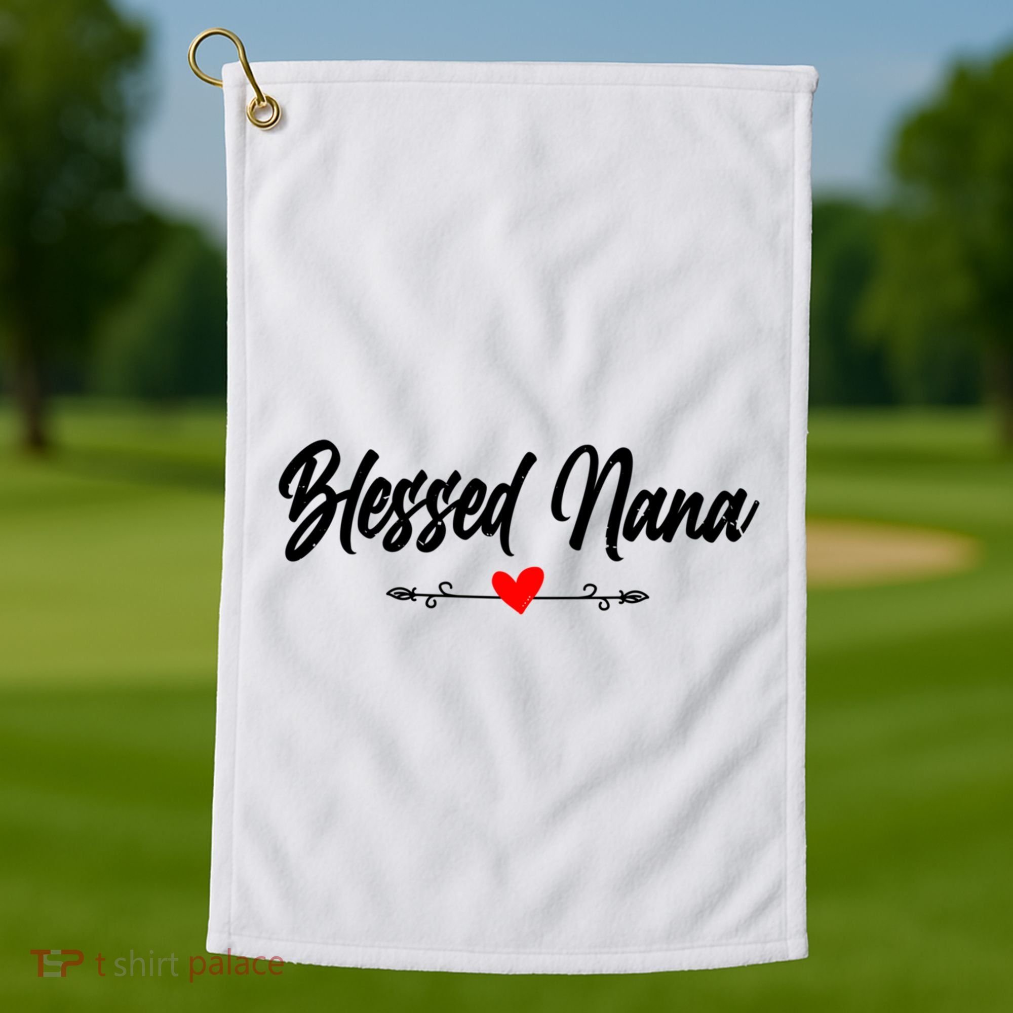 Blessed Nana Grandparents Day Funny Gift Golf Towel