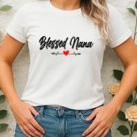 Blessed Nana Grandparents Day Funny Gift Women's T-Shirt thumb 2