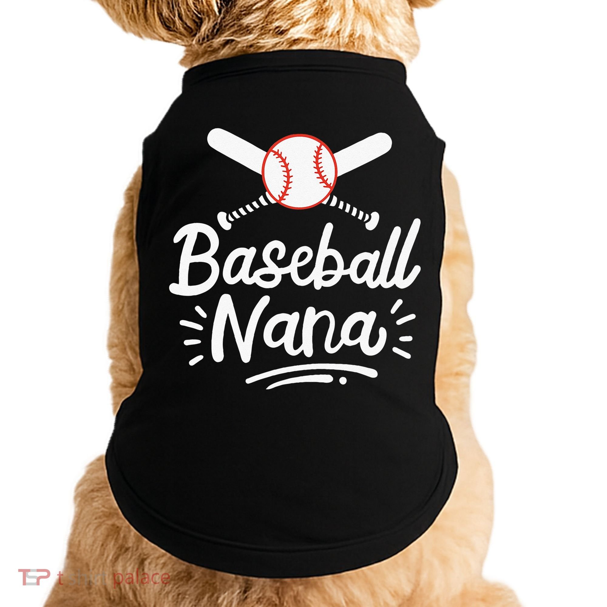 Baseball Nana Grandma Grandmother Doggie Tank