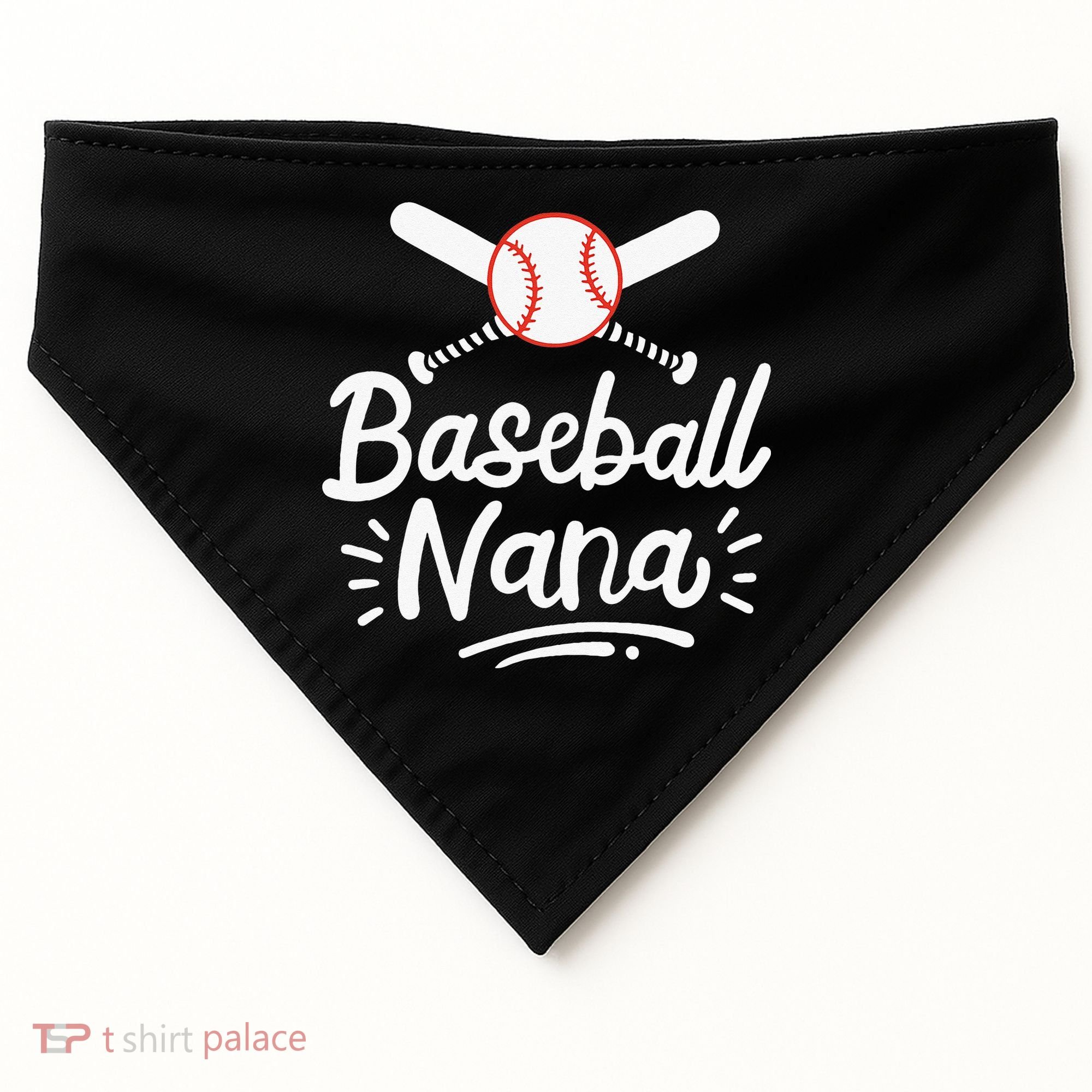 Baseball Nana Grandma Grandmother USA-Made Doggie Bandana