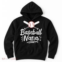 Baseball Nana Grandma Grandmother Hoodie thumb 0