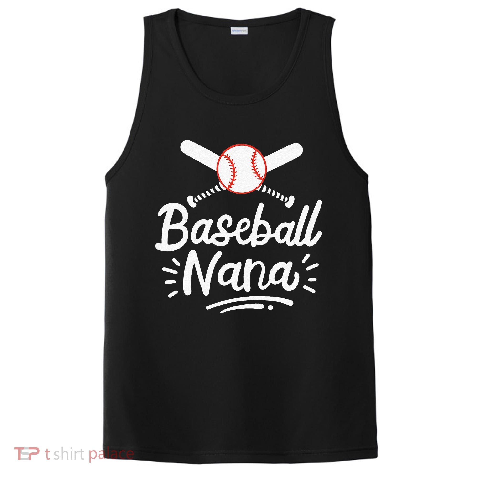 Baseball Nana Grandma Grandmother PosiCharge Competitor Tank