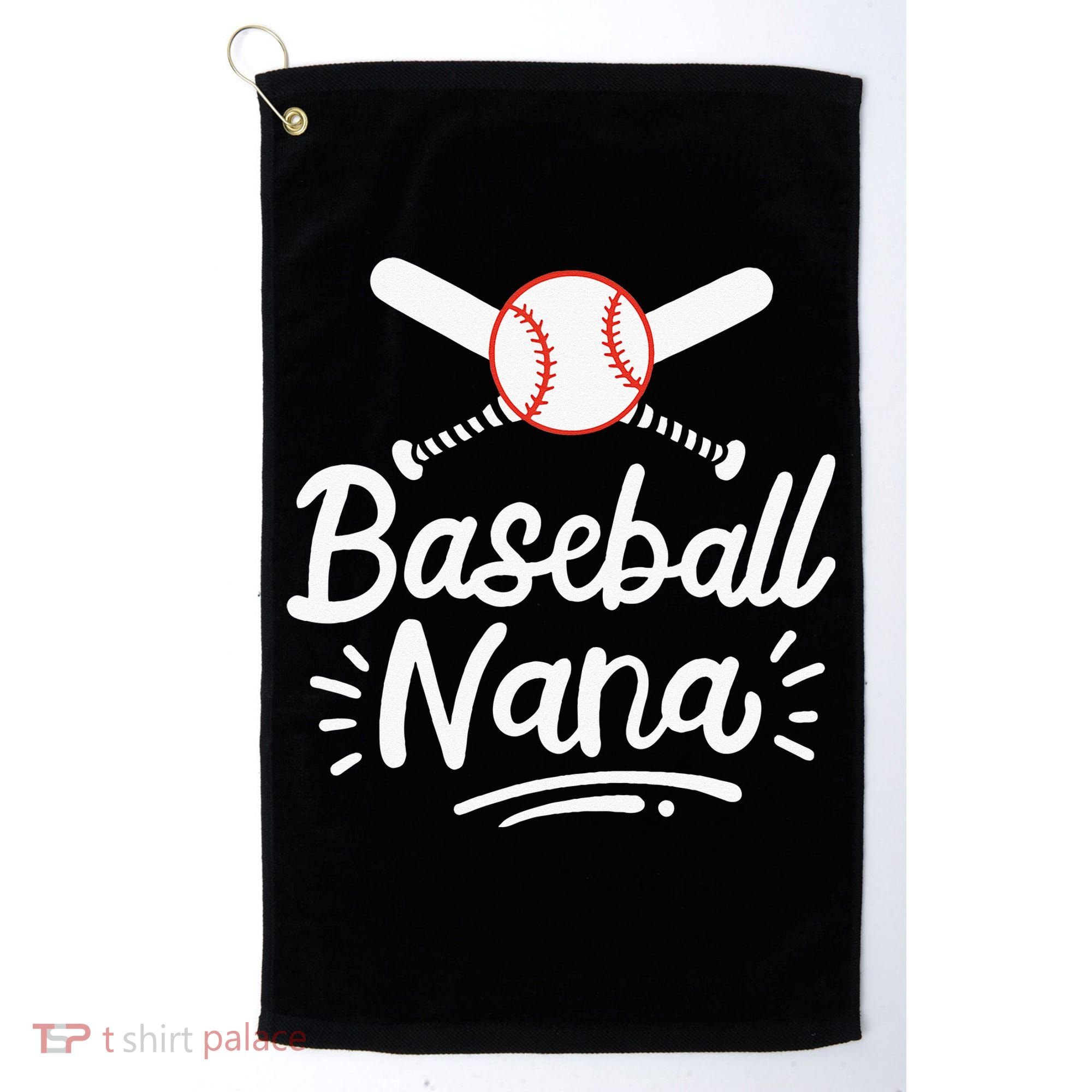 Baseball Nana Grandma Grandmother Golf Towel