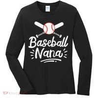 Baseball Nana Grandma Grandmother Women's Long Sleeve Shirt thumb 0