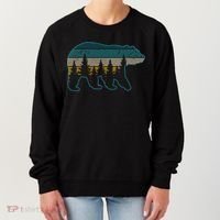 Bear Nature Grizzly Brown Black Bear Hiking Hunting Gift Women's Sweatshirt thumb 0