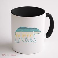 Bear Nature Grizzly Brown Black Bear Hiking Hunting Gift Coffee Mug thumb 1