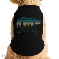 Bear Nature Grizzly Brown Black Bear Hiking Doggie Tank thumb 0