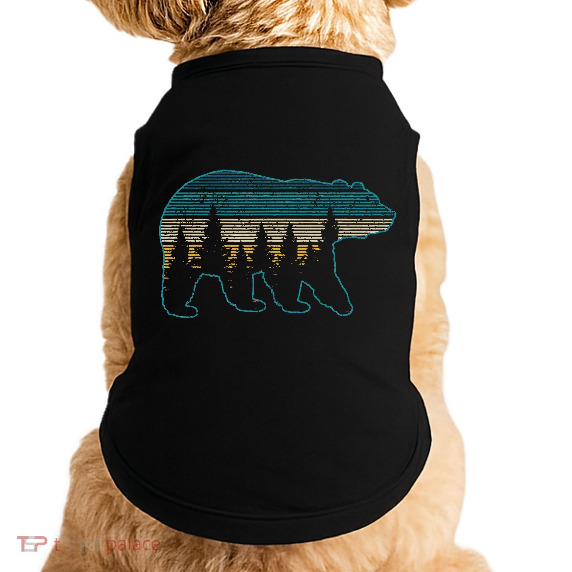 Bear Nature Grizzly Brown Black Bear Hiking Doggie Tank