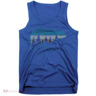 Bear Nature Grizzly Brown Black Bear Hiking Tank Top