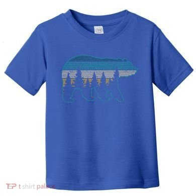 Bear Nature Grizzly Brown Black Bear Hiking Toddler T-Shirt