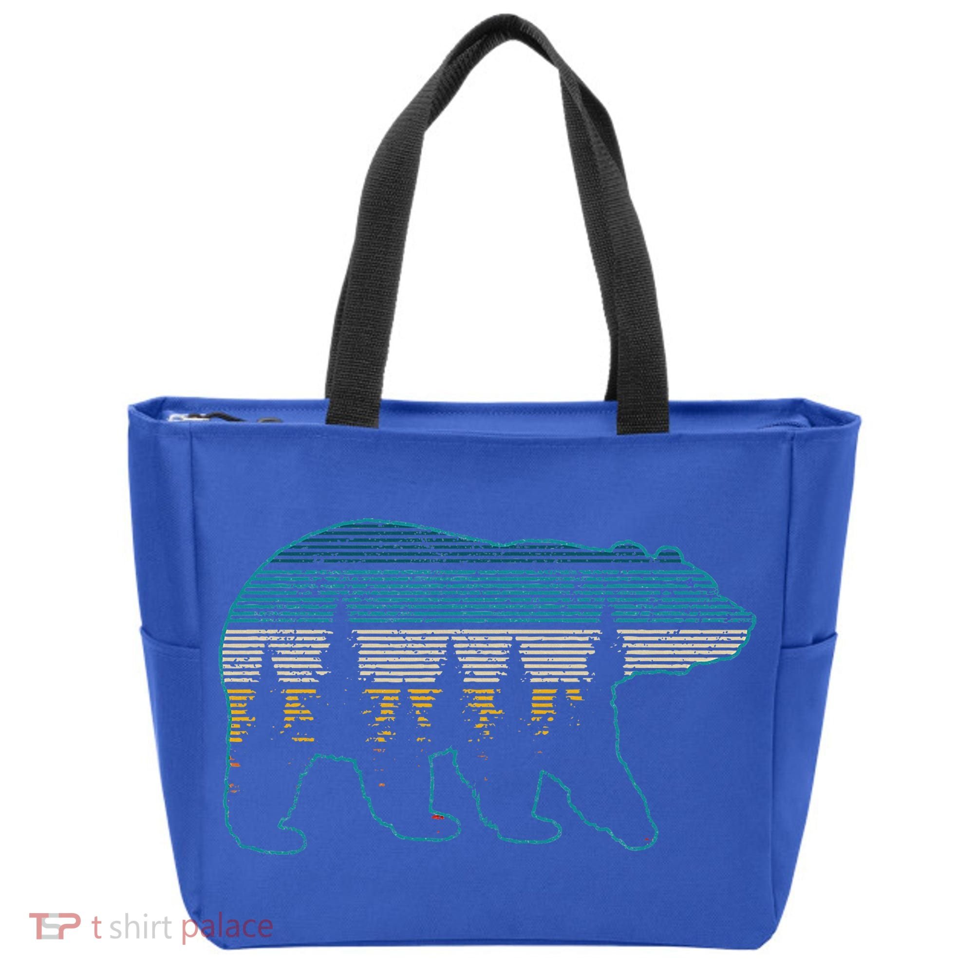 Bear Nature Grizzly Brown Black Bear Hiking Tote Bag