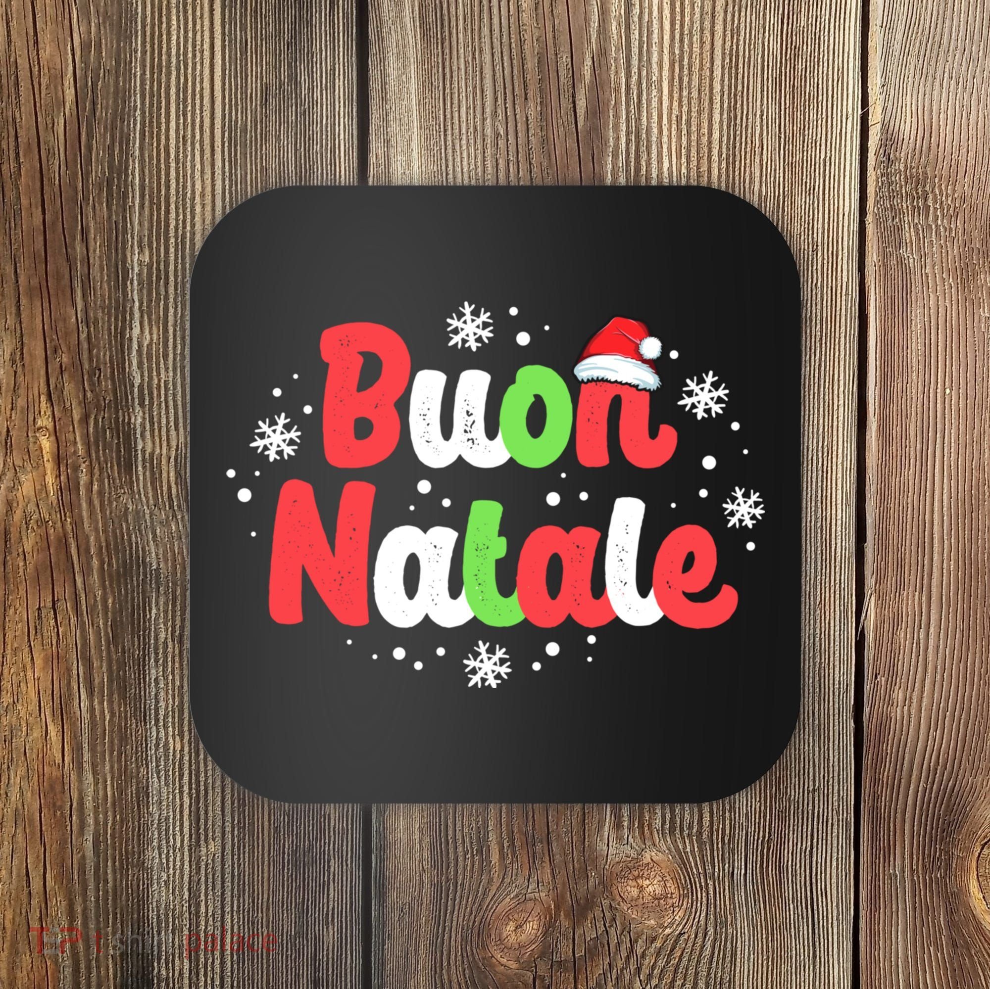 Buon Natale Italy Pride Xmas Holiday Italian Christmas Coaster