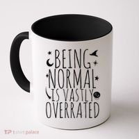 Being Normal Is Vastly Overrated Witch Coffee Mug thumb 0