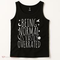 Being Normal Is Vastly Overrated Witch Tank Top thumb 2